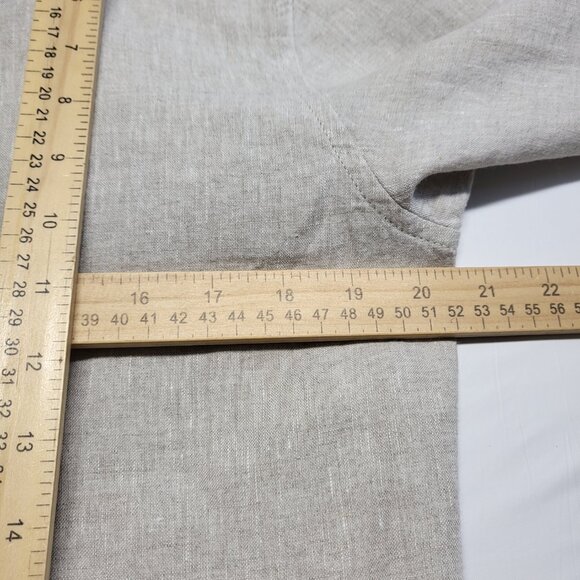 Banana Republic BR Mens Shirt 100% Linen Sze Small Button Up Long Sleeve Coastal - Picture 14 of 15